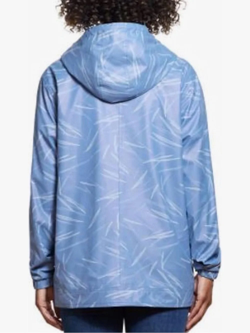 Weatherproof Vintage Full Zip Rain Slicker Jacket Lined Women's XL Blue